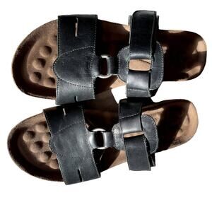Walking Cradles sandal Size 6 Leather hook n loop Brazil shoe women